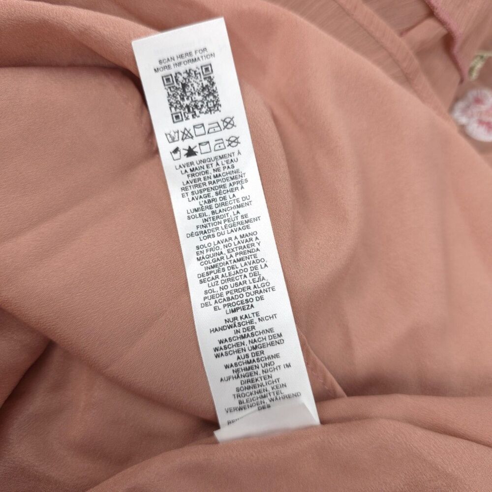 ASOS Cami Embellished Maxi Dress Bridesmaid Gown Embroidered Rose Ethereal Fairy - Picture 13 of 13